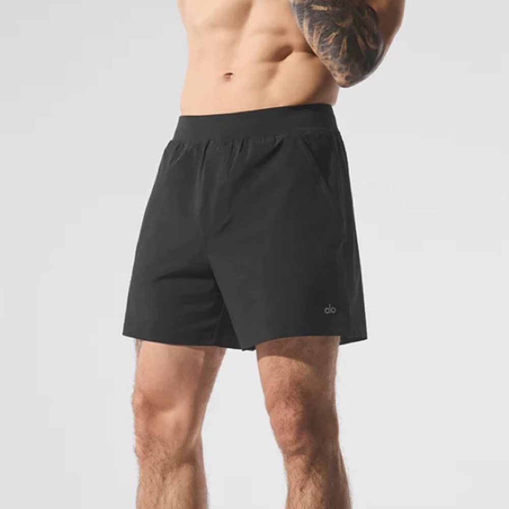 ALO MENS Black 5" Repetition Shorts NEW WITH TAGS!!!